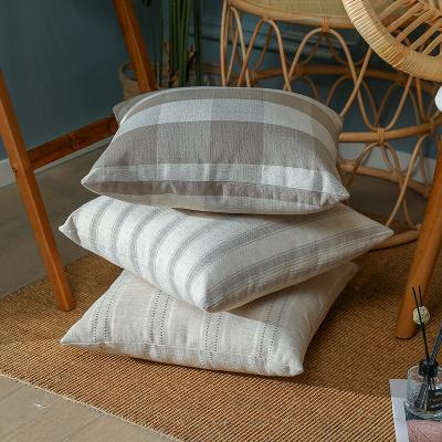 China Canvas Cushion Sofa Hotel Bay Window Pillow Polyester Simple Air Permeable for sale