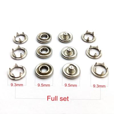 China Wholesale Nickel Free 9.5mm Hollow Pearl Snap Fork Metal Snap Buttons for Clothing for sale