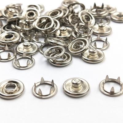 China Five Ring Fork Small Metal Snap Fork Nickel Free Wholesale Brass Snap Buttons For Clothing for sale