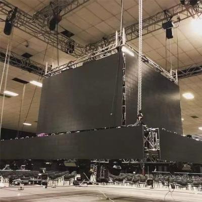 China P10 960*960Mm Indoor Die Casting Aluminum Cabinet Rental Wall Display Led Screen Display For Bar Concert Stage for sale