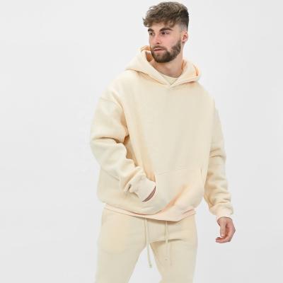 China Wholesale Custom High Quality Oversized Thick Cotton Men's Plain Sweatshirt Plain Sweatshirt Anti-Wrinkle Hoodie for sale