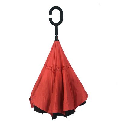 China Modern C Fold Handle Reverse Umbrella For Sale Quality Reversible Umbrella for sale