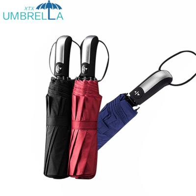 China High Quality Umbrella Manufacturer Luxury Business Gifts Automatic Fashion 3 Times Business Umbrellas For Gifts for sale