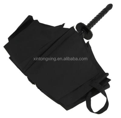 China Japanese rainproof sword shaped to handle katana samurai umbrella for sale