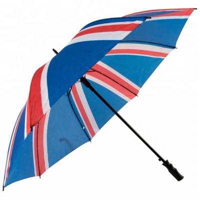 China Automatic upright fold mbrella union jack english flag umbrella for sale