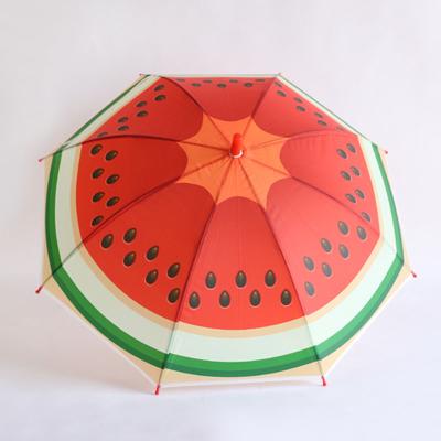 China 17 Inch New Design 3D Child Fruit Umbrella Child Umbrella 3D Clear Rainproof Umbrella For Kids for sale