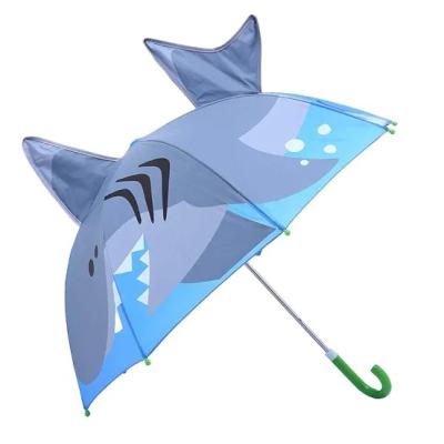 China Shark Rainproof Umbrella W/Stars Pop Up Umbrella For Kid With Safety Open And Close Age 3-7 for sale