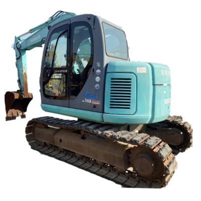 China Used Japan BLUE YELLOW kobelco Sk70SR used excavator in good condition for construction 0.35mÂ ³ for sale