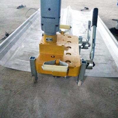 China Hotels Electric Seam Machine For Standing Seam Roofing Panel for sale