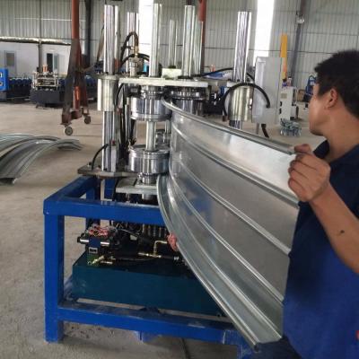 China Hotels Standing Seam Roof Panel Curving Machine Standing Seam Metal Roof Curved Roll Forming Machine for sale