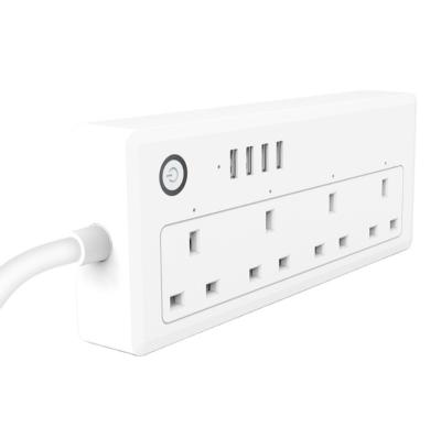 China EU ready to ship control UK standard wifi voice chargers smart extension plug works with echo and google home adapters for sale