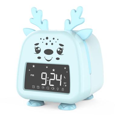 China Calendars Factory Supply Adjustable Glow Elks Synchronize Colorful Music Bedroom Night Light and Toddler Sleep Trainer for sale