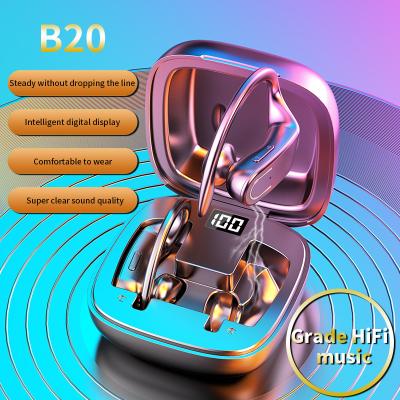 China B20 TWS Connection 3D Earphone Touch Control High Fidelity Bass Mini Earbuds Automatic Wireless Stereo Earbuds for sale