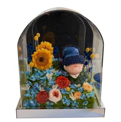 China Miscellaneous Home Decoration Promotional Goods Using Large Artist Immortality Flower Photo Frame for sale