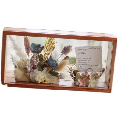 China China Professional Manufacture of Decorative Wall Preserved Dry Fresh Flower Flower Hollow Photo Frame Gift for Girlfriend for sale