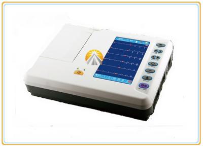 중국 7 인치 터치스크린 휴대용 12 지도 Ecg 기계, 채널 의학 Ecg 6대의 기계 판매용