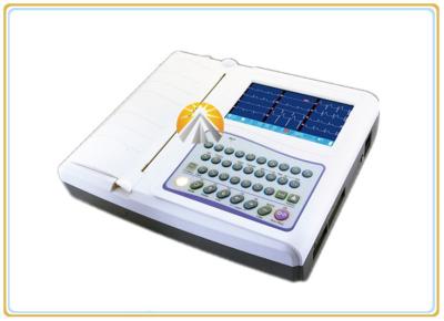 중국 12 지도 파형 휴대용 ECG 기계 7 인치 TFT LCD 터치스크린 12 채널 판매용