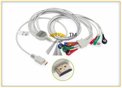 China Onverwacht de Kabelaha Standaardbiox Holter Compatibel systeem van de 10 Lood Geduldig ECG Elektrode Te koop