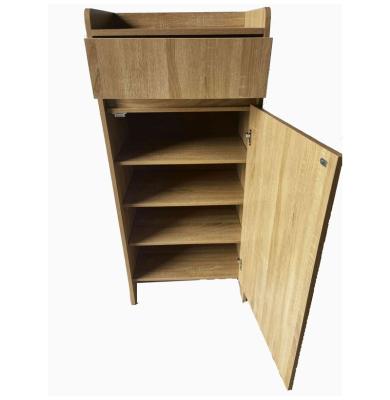 China Top Grade Wooden Shoe Cabinet Contemporary Shoe Storage Furniture Cabinet for sale