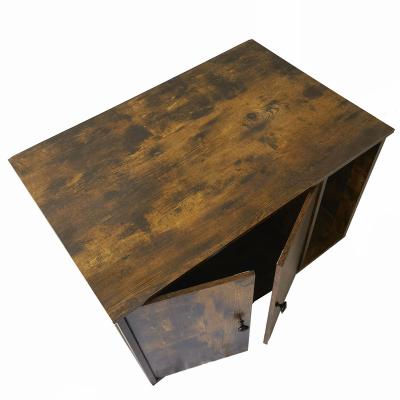 China Factory Wholesale Sustainable Medium-density Fiberboard Antique Quadrate Fence Bin Black Cat for sale