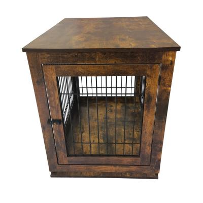 China Factory Wholesale Price Viable Antique Luxury Wooden Particle Board Quadrate Dog Crate for sale