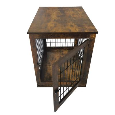 China Viable Antique Particle Board Dog Crate Luxury Pet Crate Shop Supplies for sale