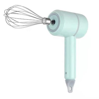 China 2021 New OEM Stainless Steel Kitchen 20W 3.7V Pure Copper Motor Egg Mixer Machine Cordless Electric Handheld Beater Egg Beater Items for sale