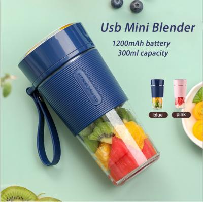 China Luxury Electric Cordless Rechargeable Portable Personal Blender Cup USB 300ml Mini Portatil de licuadora for sale