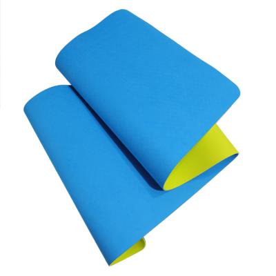 China 2022 Double Color Fashion Anti Slip Eco Friendly Microfiber Circle Tape PVC Yoga Mat for sale