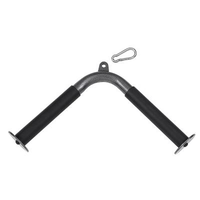 China Wholesale Durable V-Shape Tricep Rod Durable V-Pull Push Up Bar With Rubber Hand Grips Fitness Equipment Accessories for sale