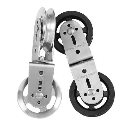 China Strength Training Supporting Lifting Pulley Wheel Hanging Pulley Block For Home Exercise Arm Training for sale