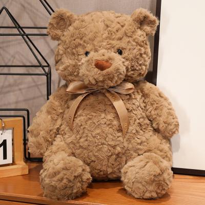 China Pretty Gift Mengai Cuddly Brown Teddy Bear Stuffed Animal Toy Ideal Gift For Kids With Love Bow Knot for sale