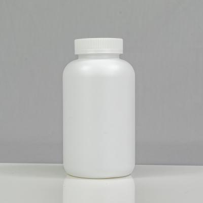 China Medicine Tablets / Pill / Capsule Large Size White 750ml HDPE Plastic Capsule / Pill Cctv / Round Metal Lid Medicine Bottle Factory 24 oz for sale