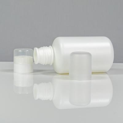 China Health Care Products 500ml Long Neck Milkshake / Buttress Boston HDPE Plastic Oral Liquid Products Round Top Bottle for sale