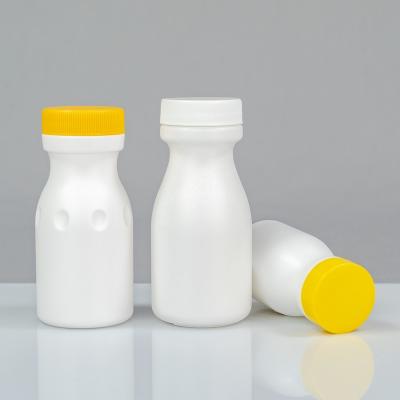 China 120ml Empty Medicine Gourd Shape Pill 33mm Cap HDPE Plastic Packaging Medicine Bottles for sale