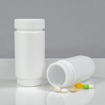 China Right Side Food Grade Pill Bottle 100ml Industrial Grade Plastic Food Grade HDPE Packaging Pill Bottle for sale