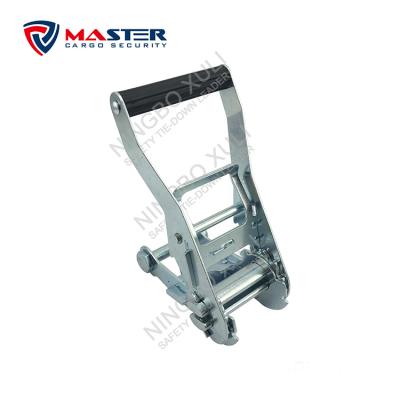 China 50mmx5000kgs Ratchet Safe Loading Buckle With Plastic Handle For Cargo Lashing for sale