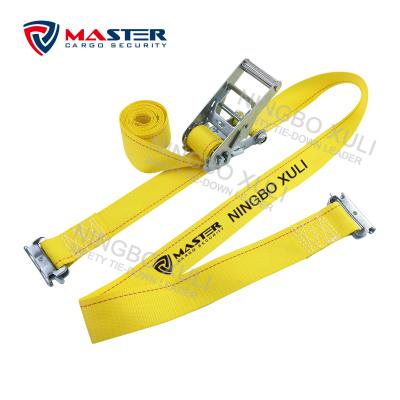 China Cargo Check Van Ratchet Logistic Strap E Track With Spring Fitting for sale