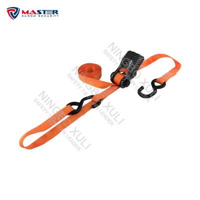 China Heavy Duty Cargo Control 3000lbs Breaking Strength Carbon Fiber Look Soft-Link Tie Downs Ratchet Buckle Strap for sale