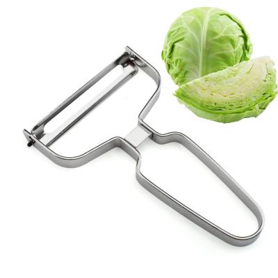 China Viable Hot Selling Large Mouth Cabbage Shredders Stainless Steel Vegetable Potato Chopper Peeler Wide Manual Slicer for sale