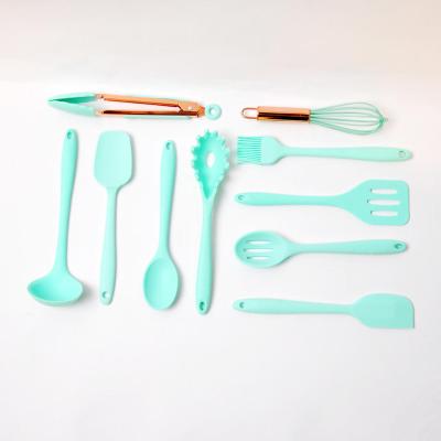 China Top Selling Silicone Mini Kitchen Utensil Set Food Grade 8 Silicone Utensil Set Mini for sale