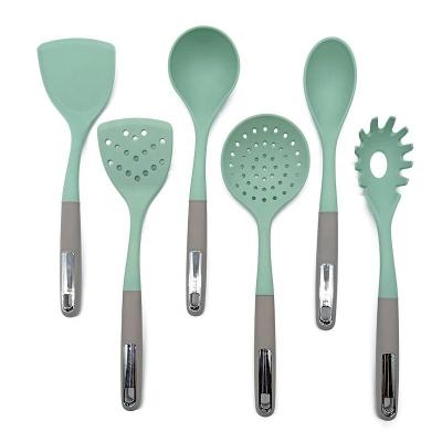 China New Nordic Minimalist Style Silicone Kitchenware 6pcs Set Hot Sale Silicone Kitchenware Utensil Set for sale