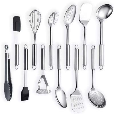 China Sustainable Basic Wholesale Stainless Steel Kitchen Tools Kitchen Utensil Set for sale