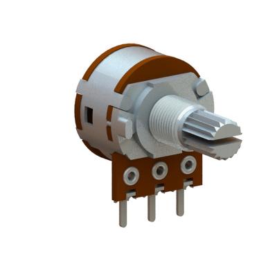 China - Taiwan Manufacturer of 16mm Metal and Plastic Shaft Rotary Potentiometer with 10K Switch for sale