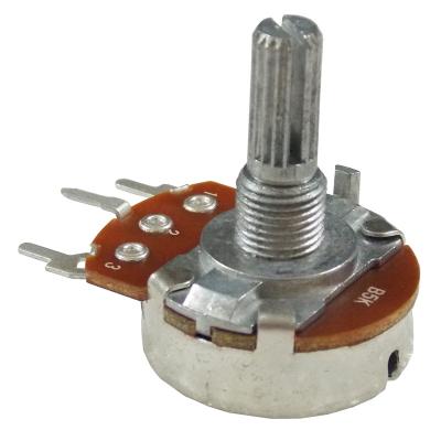 China - Taiwan Manufacturers of 24mm Metal and Plastic Shaft Rotary Potentiometer, 24N3 Series for sale