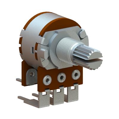 China - 16mm metal and plastic shaft rotary potentiometer with 100K switch for sale