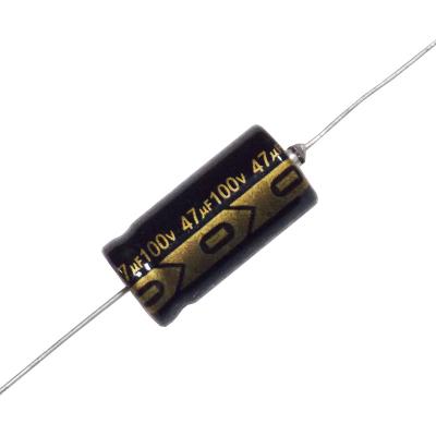 China Taiwan Electronic Consumer Products Manufacturer Of Aluminum Electrolytic Capacitor, Axial 47uF 100V for sale