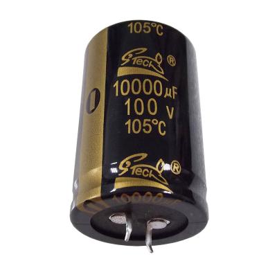 China Commerial Taiwan audio manufacture CD294 100v 10000uf BREAK IN ALUMINUM electrolytic capacitor for Commerial audio application for sale