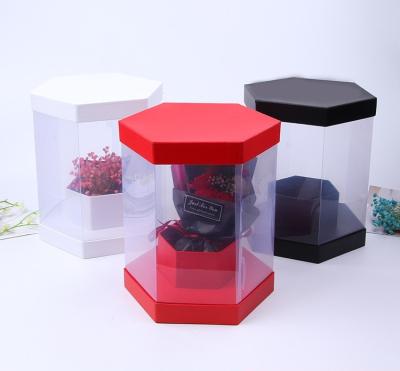 China New Creative Recyclable Flower Box Hexagon Gift Boxes for sale