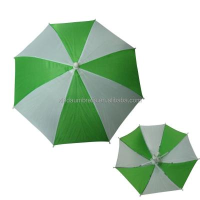 China Rainproof Advertising Umbrella Head Hat 30/45cm For Sale Hands Free Sun Umbrella for sale